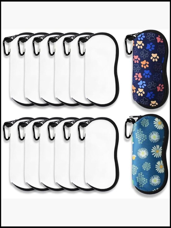 Sublimation Sunglasses Case Blank Neoprene with Detachable Buckle